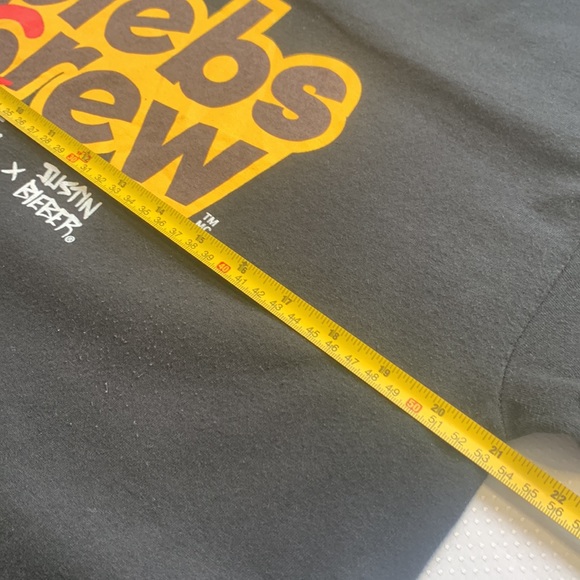 Justin Bieber X Tim Hortons Biebs Brew Coffee Tee Canada T-Shirt Crew Large - Picture 5 of 9